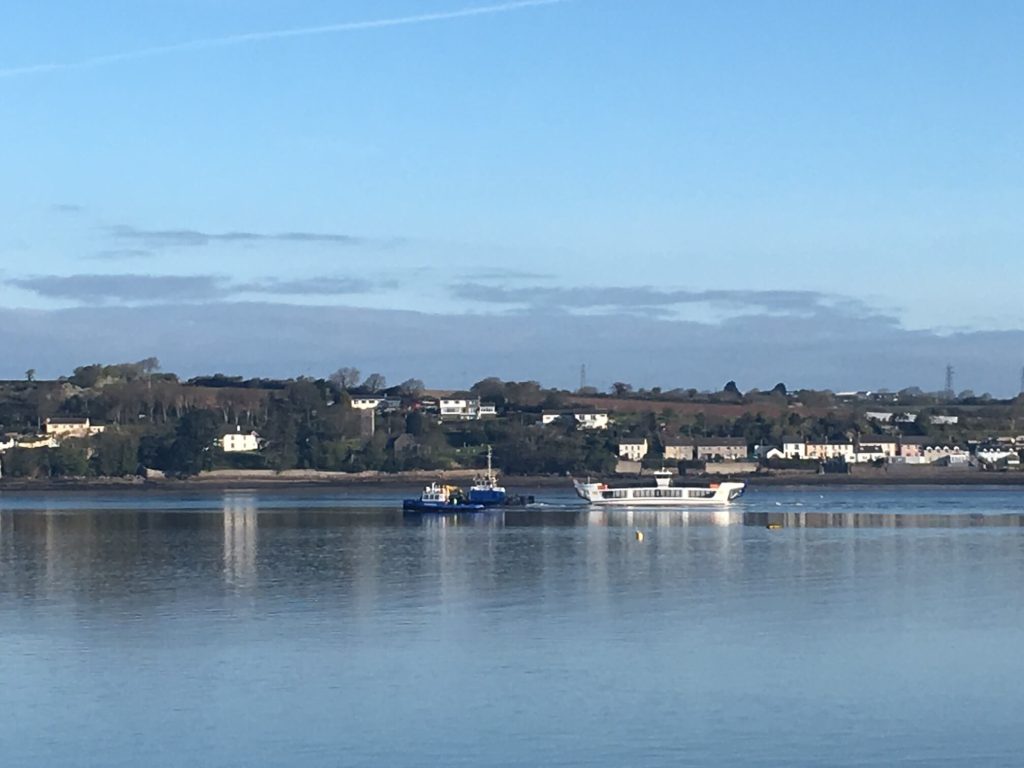 Photograph of floating bridge